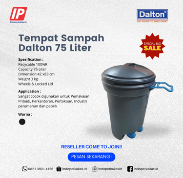tempat sampah 80 liter 