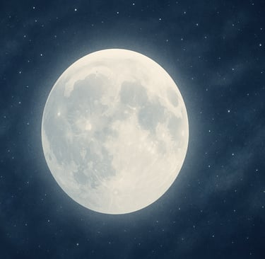 Health astrology image representing Moon energy influencing emotional balance and digestive health