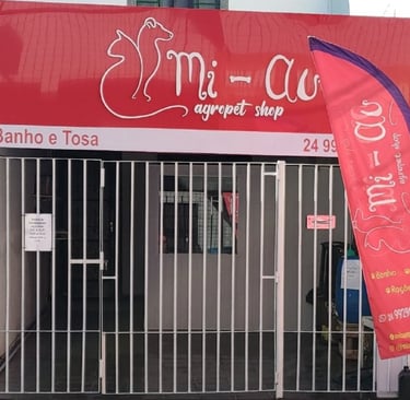 Mi Au banho e tosa quando finalizamos nossa fachada
