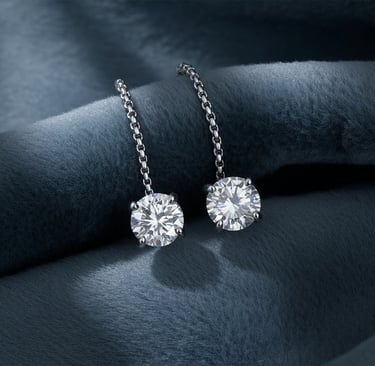Solitaire Lab Diamond Earring by Shambh