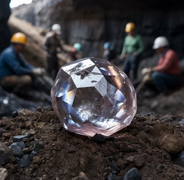 Shambh rough natural diamond found in a mine