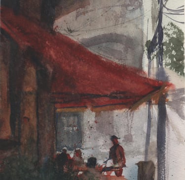 Alameda Jaú - watercolor on paper - 19cm x 24,1cm