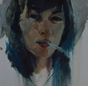 Stoya - Óleo sobre tela - 20cm x 30cm