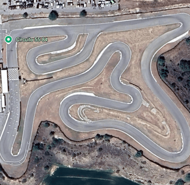 Trazado del Circuito 55-84 en Menàrguens (Lleida) para pitbike