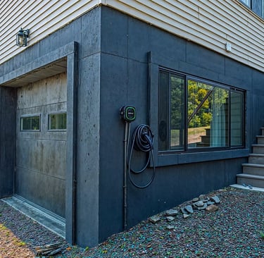 Complimentary level 2 EV charger for guests with electric vehicles.