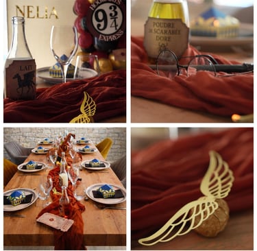 art de la table theme harry potter
