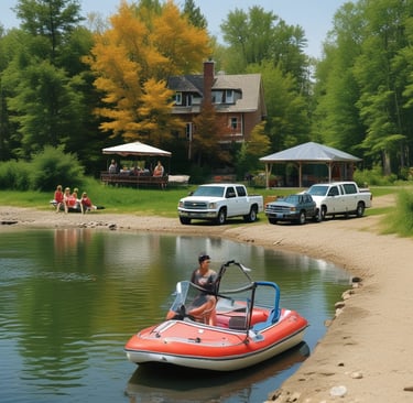Camping at Wasaga Beach, Ontario