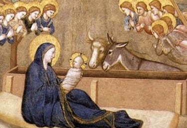 Angelican Nativity with halos