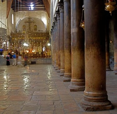 Inside Church of the Nativity