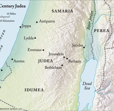 Map of 1st century Judea