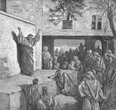 Prophet Isaiah proclaiming coming of Messiah