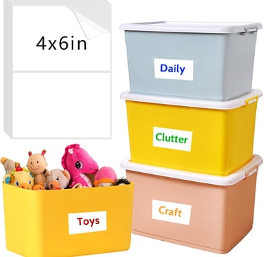 Large labels for your storage bins