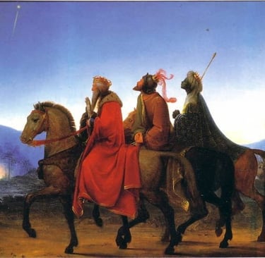 Magi on horses