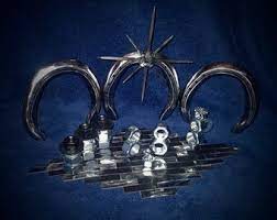 metallic Nativity set