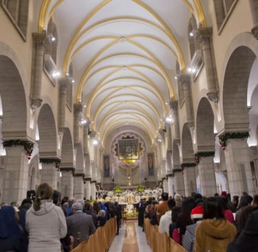 Midnight Mass at St. Catherine's, Bethlehem