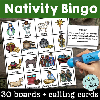 Nativity Bingo game