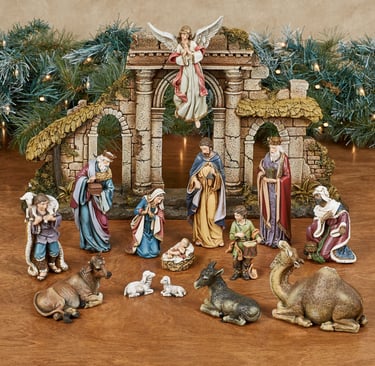 Nativity on table