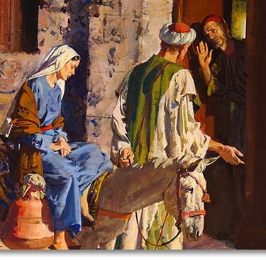Mary and Joseph, No room at the inn