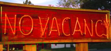 No vacancy neon sign