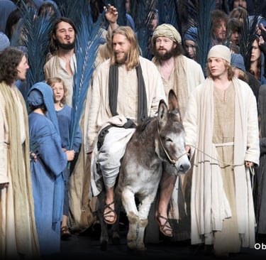 Jesus portrayed in Passion Play