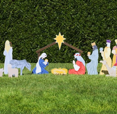 Outdoor Nativity display