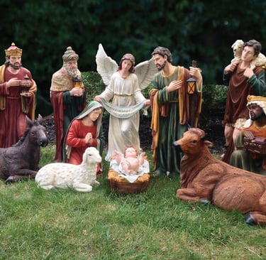 Outdoor Nativity display