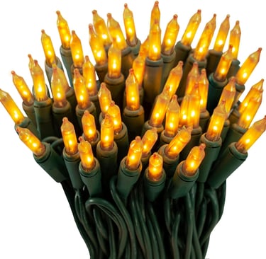 Golden string lighting