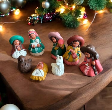 Peruvian nativity set