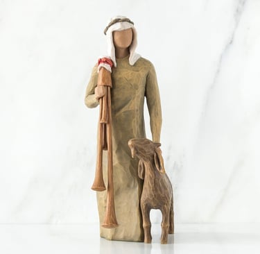 Shepherd and sheep