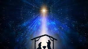 Sat of Bethlehem over a Nativity scene