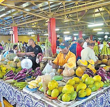 Suva’s Municipal Market in Fiji