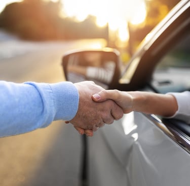 seguro toma de mano en vehiculo