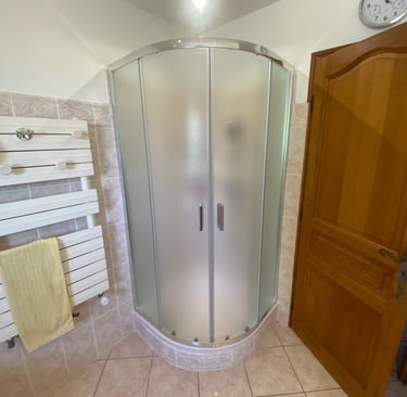cabine de douche d'angle