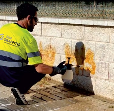 limpieza y eliminación de graffitis en Málaga - SIN GRAFFITIS - Limpieza graffitis Málaga -