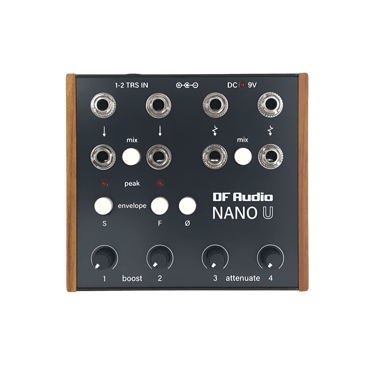 NANO U standalone utility module - CV audio, mixer, signal booster, envelope follower, attenuator