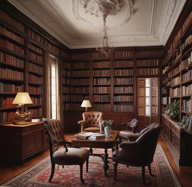black leather armchair beside brown wooden shelf