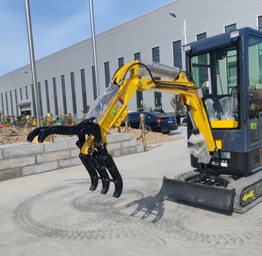 mini excavator grapple
