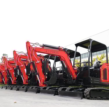 TYPHON2.5 ton and 2.7 ton Mini- Excavators