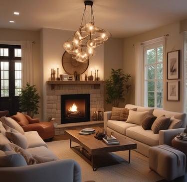 Bright living room with modern inventory