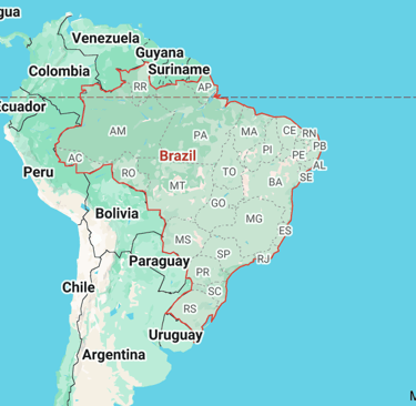 Map of Brazil