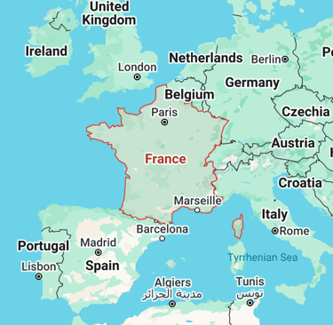 Map of France