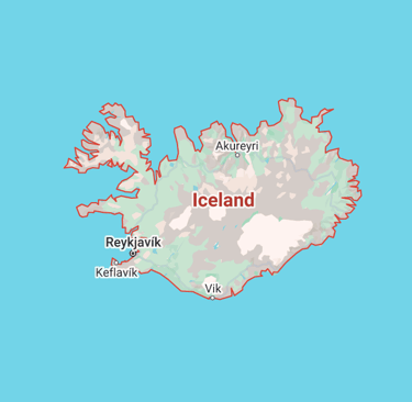 Map of Iceland