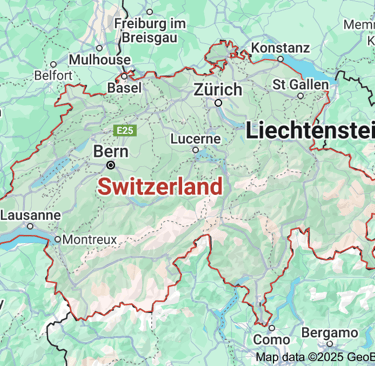 Map of Switzerland