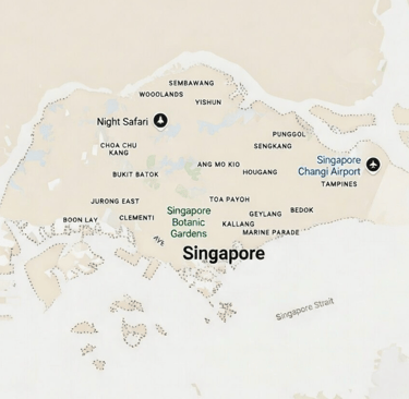 Map of Singapore
