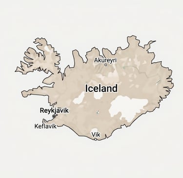 Map of Iceland