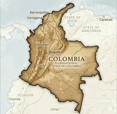 Image of Outline of Colombia
