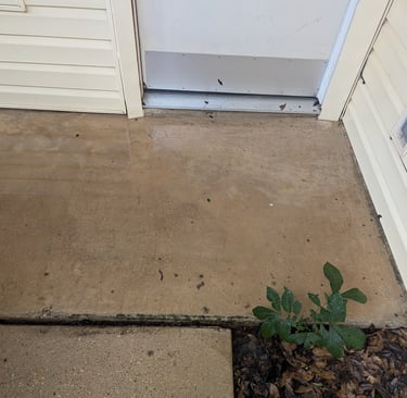 After picture of a porch Stony Valley PW transformed in Denton Texas.