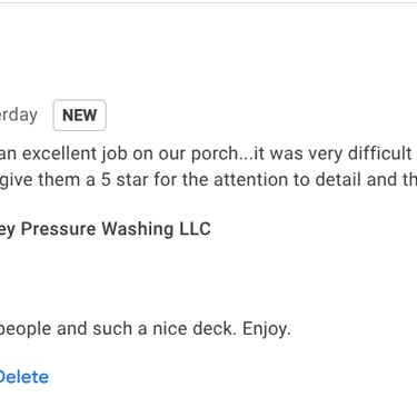Another 5 Star Review in Ponder Texas