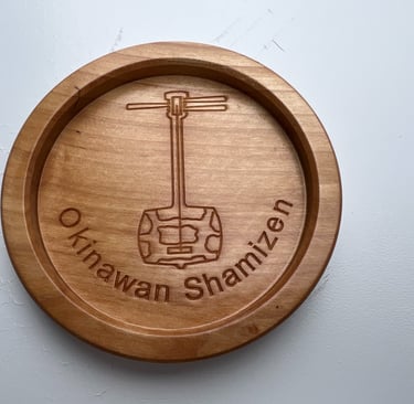 coaster made of wood custom made