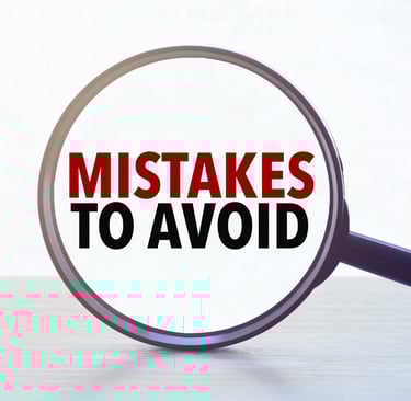 Mistakeas to avoit text unter the looking glass